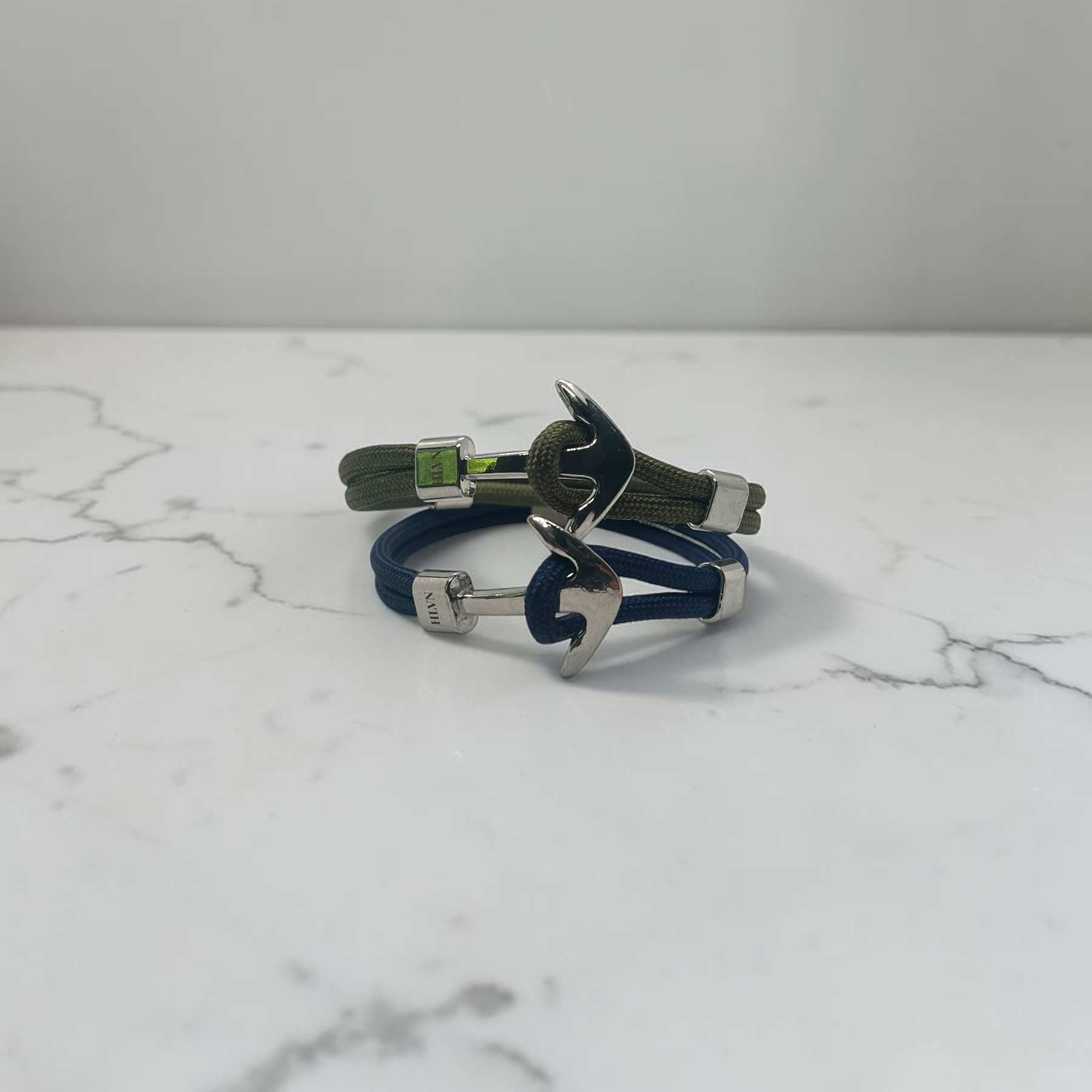 ANCHOR nautical rope bracelet with stainless steel anchor clasp — HLVN